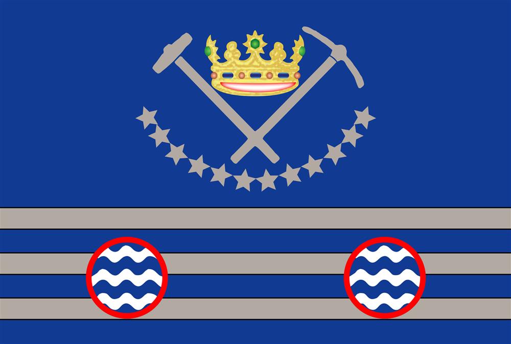 Bandeira do Município de Lençóis, na Bahia.